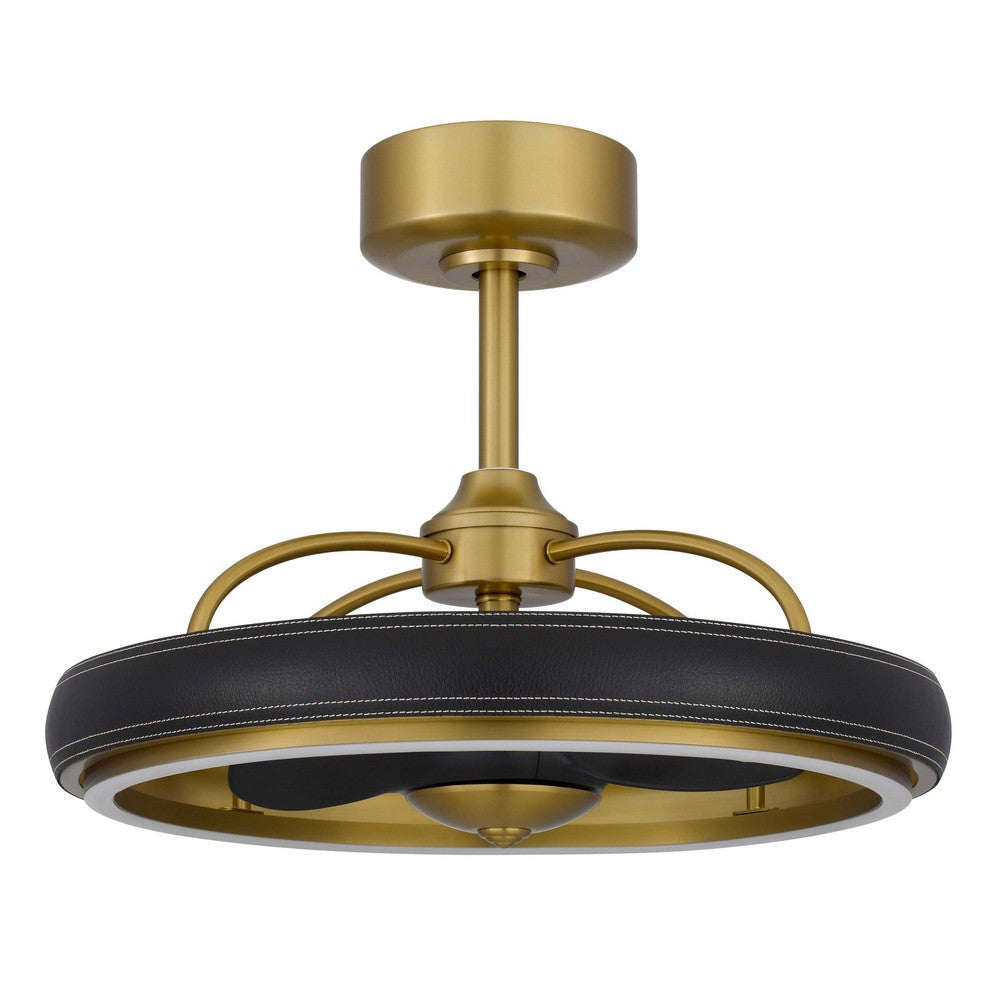 Royo Ceiling Fan Light 6 Speed 23 Inch Ultra Quiet LED Brown Brass BM324021