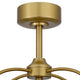 Royo Ceiling Fan Light 6 Speed 23 Inch Ultra Quiet LED Brown Brass BM324021