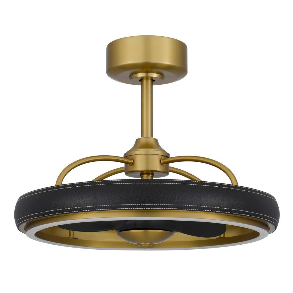 Royo Ceiling Fan Light, 6 Speed 23 Inch Ultra Quiet, LED, Brown Brass
