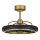 Royo Ceiling Fan Light, 6 Speed 23 Inch Ultra Quiet, LED, Brown Brass