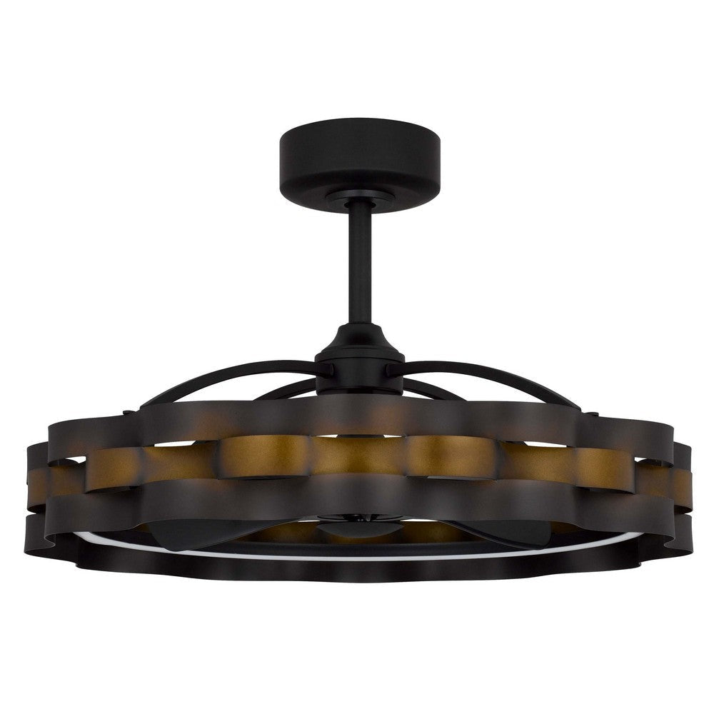 Peme Remote Control Ceiling Fan Light 30 Inch 6 Speed Bronze Finish BM324022