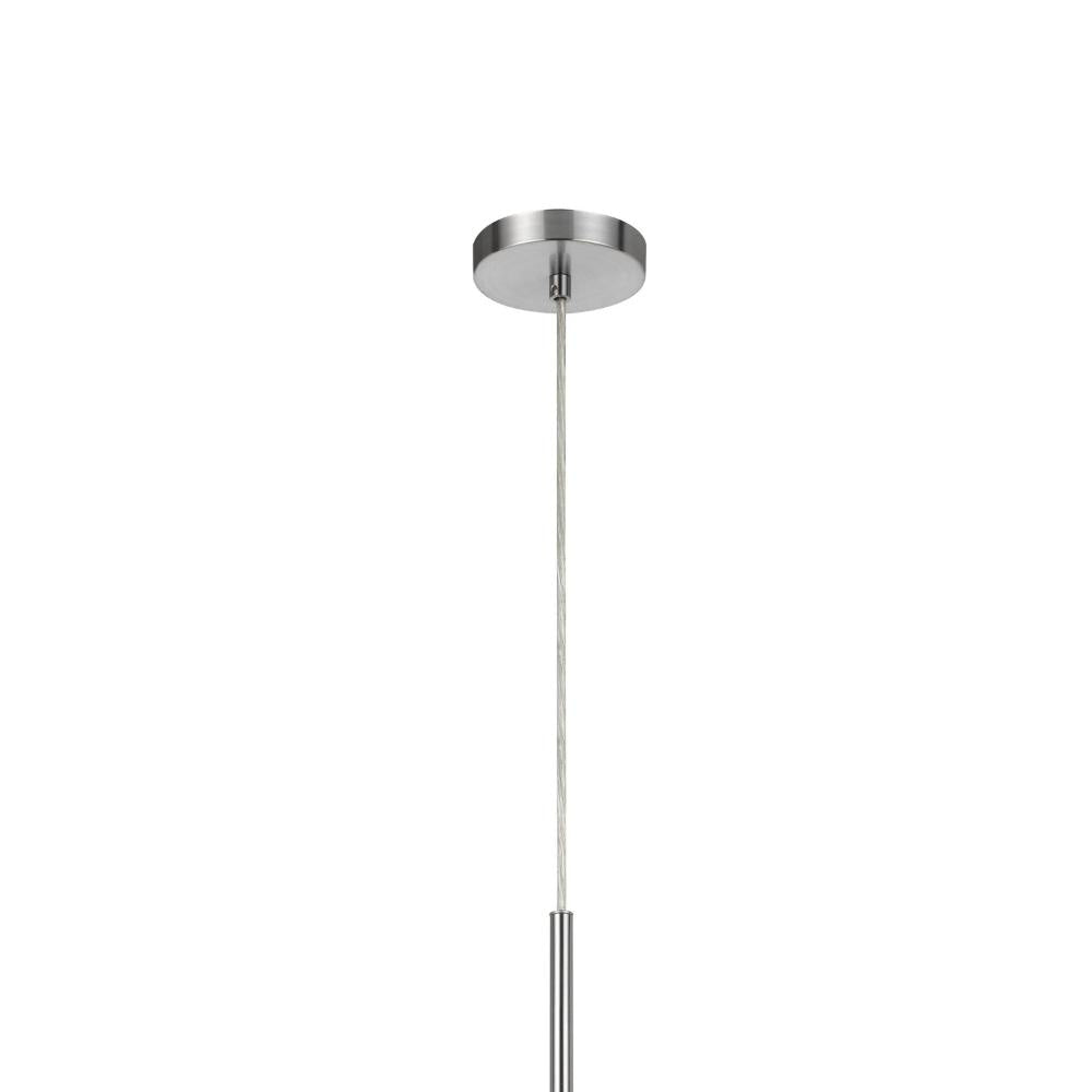 Sia Pendant Light Fixture w Plum Hardback Drum Shade 24 Inch Chrome