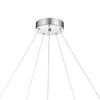 Zemy Pendant Light Fixture w LED Lights Angled Wood 30 Inch Brown BM324027