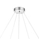 Zemy Pendant Light Fixture w LED Lights Angled Wood 30 Inch Brown BM324027