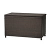 Laki Outdoor Storage Chest, Brown PE Rattan Wicker, Aluminum, 53 Inch