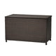 Laki Outdoor Storage Chest, Brown PE Rattan Wicker, Aluminum, 53 Inch