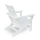 Elisa Outdoor Adirondack Chair White Resin Slat Panel Back and Seat BM324033
