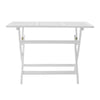 Cami Outdoor Foldable Dining Table, Rectangular 44" White