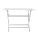 Cami Outdoor Foldable Dining Table, Rectangular 44" White