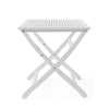 Cami Outdoor Foldable Dining Table, Rectangular 44" White