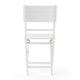 Cami Outdoor Foldable Dining Chair Set of 2, Slatted White