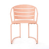 Monalisa 3 Piece Outdoor Bistro Set with 1 Oval Table, 2 Chairs, Pink
