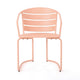 Monalisa 3 Piece Outdoor Bistro Set with 1 Oval Table, 2 Chairs, Pink