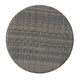 Loco Outdoor Side Table, Hourglass Shape, Round 20 Inch, Gray Rattan