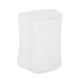 Outdoor End Table Tree Stump Design White Concrete Frame 16 Inch BM324091