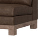 Sama Modular Armless Chair Decor Pillow Brown Pine Wood by Casagear Home
