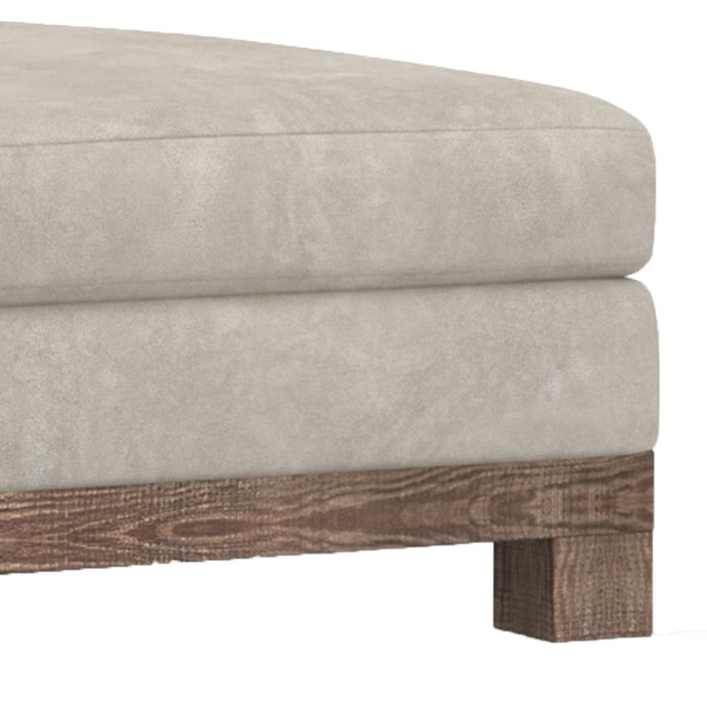 Sama 67’’ Left Chaise Accent Pillow Brown Pine Wood White by Casagear Home
