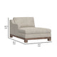 Sama 67’’ Left Chaise Accent Pillow Brown Pine Wood White by Casagear Home