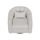 Vira Swivel Accent Armchair Cream Channel Tufted Back by Casagear Home
