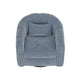 Vira Swivel Accent Armchair Blue Channel Tufted Back by Casagear Home