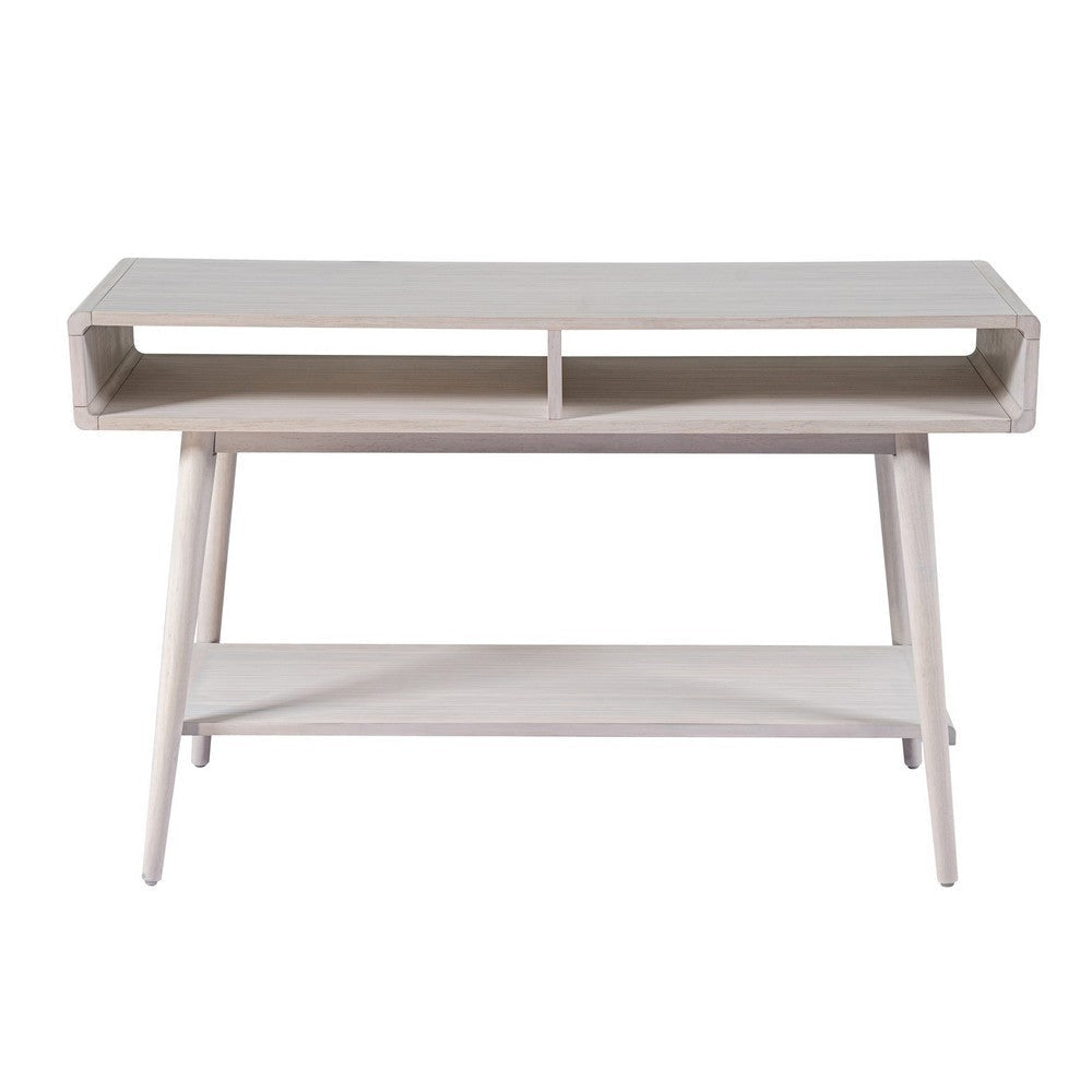 Camy Sofa Console Table 2 Open Cubbies 1 Lower Shelf White 48’’ BM324182