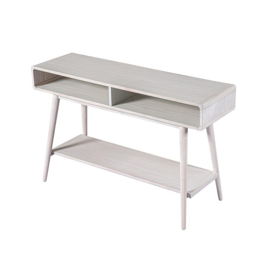 Camy Sofa Console Table 2 Open Cubbies 1 Lower Shelf White 48’’ BM324182