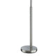 5 Arm Arched Accent Floor Lamp 84’’ Chrome Metal Sleek Stem By Casagear Home BM324185