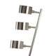 30’’ Table Lamp Stackable 3 Task Light Metal Shades Nickel Silver BM324186
