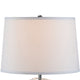 24’’ Table Lamp Silver Geometric Globe Base Empire Shade By Casagear Home BM324187
