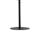 24’’ Table Lamp Round Orb Glass Metal Shade Black By Casagear Home BM324188