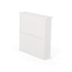 Wall Mount Bathroom Cabinet, 2 Mirror Doors, Open Shelf, White Chrome