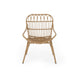 Hexy Outdoor Accent Chair Set of 2, Boho Style Faux Rattan Woven Brown
