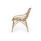 Hexy Outdoor Accent Chair Set of 2, Boho Style Faux Rattan Woven Brown