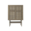 Remi 3pc Outdoor Foldable Dining Table Set, 2 Chairs, Gray Acacia Wood