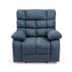 Zoi Power Recliner Chair, 5 Massage Modes, Pillow Tufted Gray Fabric