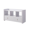 Beak Shoe Bench 3 Open Shelves 1 Drawer 34’’ White Finish By Casagear Home BM324279