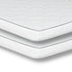 Sly 6 Inch Twin Size Mattress Set of 2 Medium Polyurethane Foam Core
