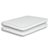 Sly 6 Inch Twin Size Mattress Set of 2, Medium Polyurethane Foam Core