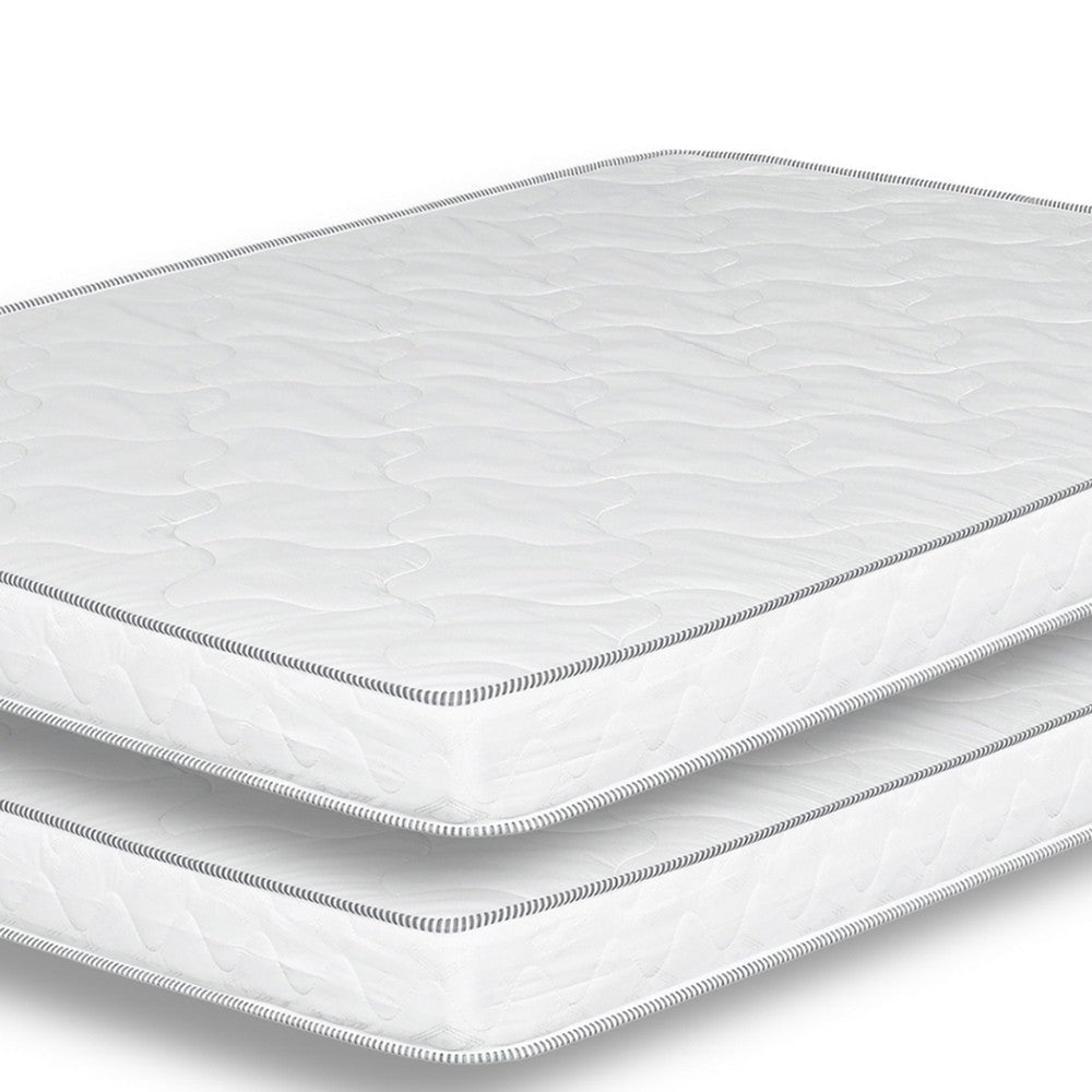 Sly 6 Inch Full Size Mattress Set of 2 Medium Polyurethane Foam Core