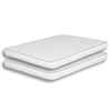 Sly 6 Inch Full Size Mattress Set of 2, Medium Polyurethane Foam Core