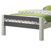 Robin Twin Size Bed Transitional Style White and Gray Wood Frame BM324325