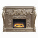 Esen LED Electric Fireplace Scrolled Classical Silver Wood Finish 66’’ BM324326