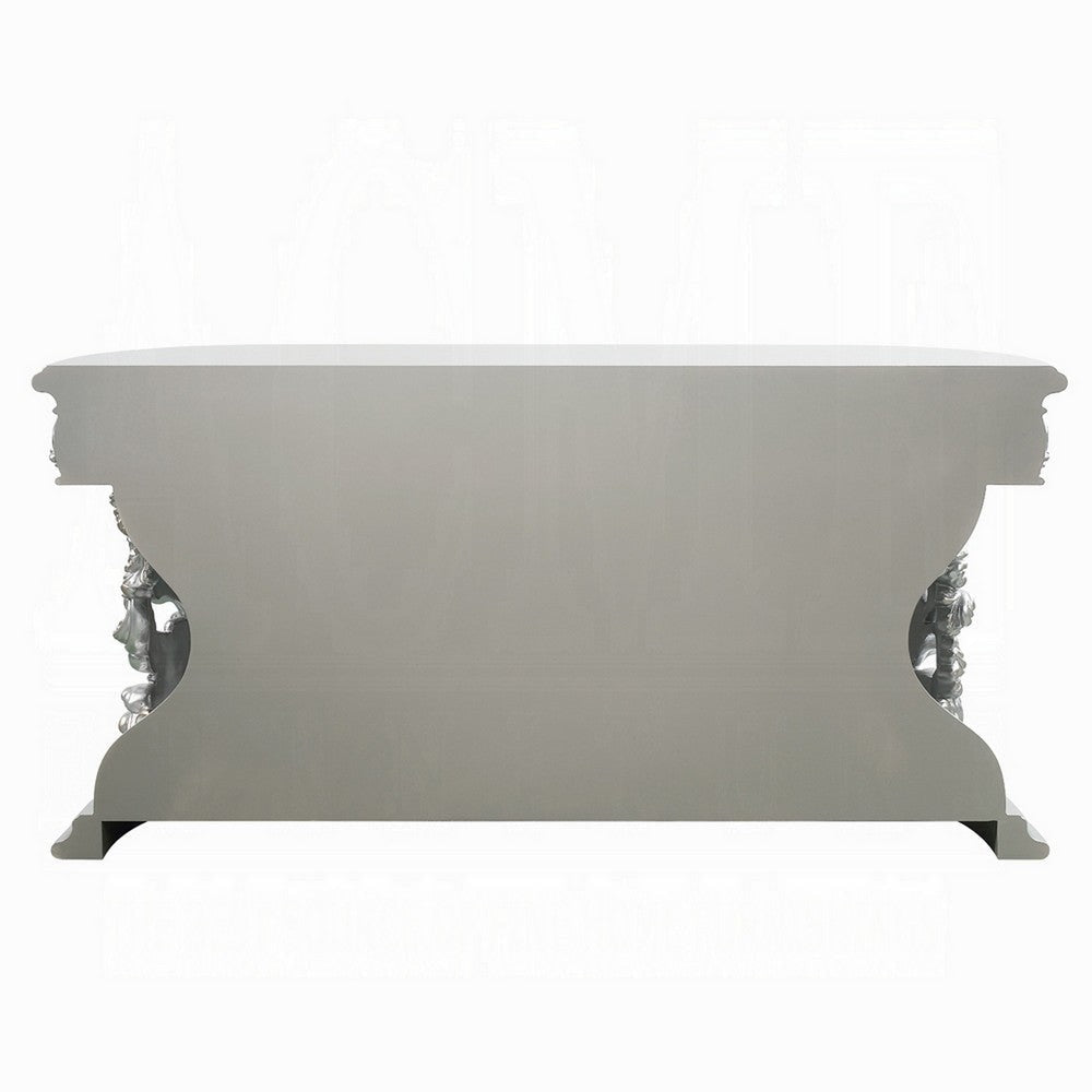 Dove Dresser Classical Champagne Gold Finish 3 Drawers 1 Shelf 73’’ BM324331