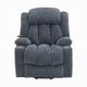 Mario Power Recliner Chair with Lift Heating Massage Blue Velvet BM324343