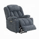 Mario Power Recliner Chair with Lift Heating Massage Blue Velvet BM324343