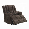 Cassy Power Recliner Chair with Lift Heating Massage Brown Velvet BM324346