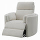 Siri Swivel Glider Recliner Chair Plush Beige Boucle Soft Cushioned BM324353