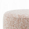 Sarah Ottoman Round 39’’ Modern Style White Red Patterned Boucle BM324354