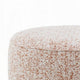 Sarah Ottoman Round 39’’ Modern Style White Red Patterned Boucle BM324354