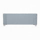 Reah Sofa Knitted Light Blue Chenille White Composite Wood 85’’ BM324358